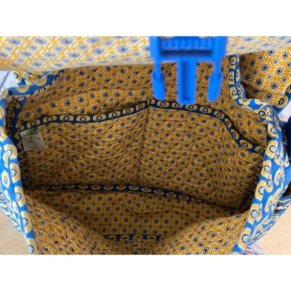 Vera Bradley Women’s Riviera Blue Large Messenger Bag
